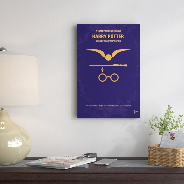 Harry Potter And The Sorcerer's Stone Minimal Movie Poster by Chungkong  Gallery-Wrapped Canvas Giclée